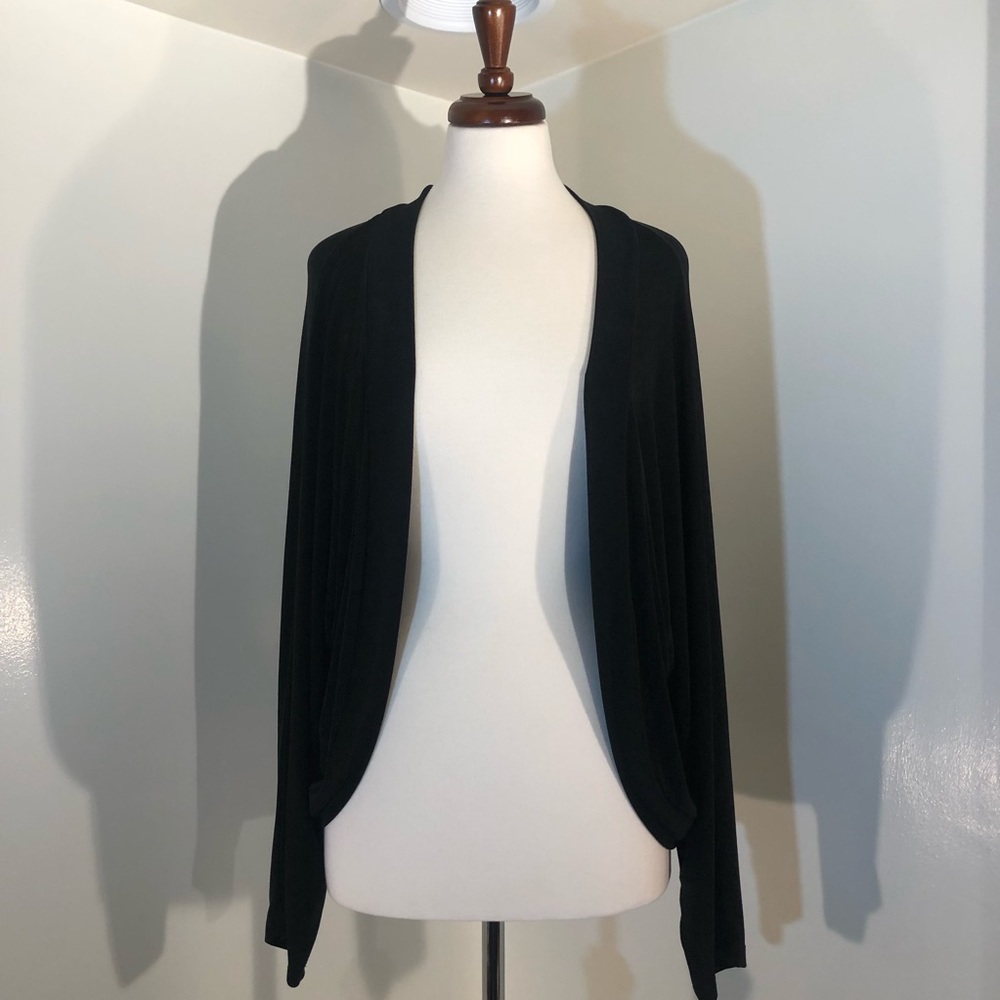 Chico’s Black Bolero Style  Sweater; size 3